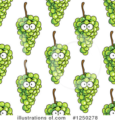 Royalty-Free (RF) Grapes Clipart Illustration by Vector Tradition SM - Stock Sample #1250278