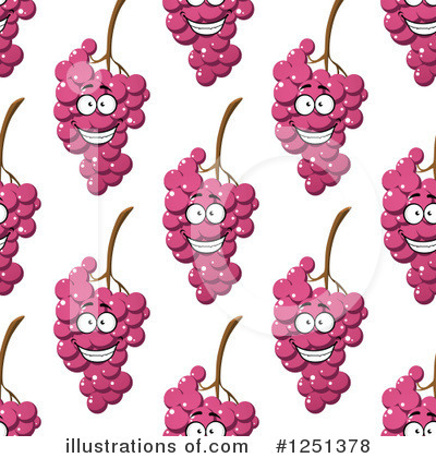 Royalty-Free (RF) Grapes Clipart Illustration by Vector Tradition SM - Stock Sample #1251378