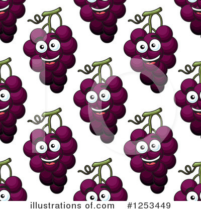 Royalty-Free (RF) Grapes Clipart Illustration by Vector Tradition SM - Stock Sample #1253449