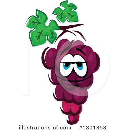 Royalty-Free (RF) Grapes Clipart Illustration by Vector Tradition SM - Stock Sample #1301858