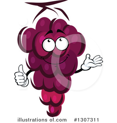 Royalty-Free (RF) Grapes Clipart Illustration by Vector Tradition SM - Stock Sample #1307311