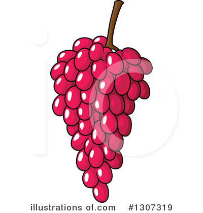 Royalty-Free (RF) Grapes Clipart Illustration by Vector Tradition SM - Stock Sample #1307319
