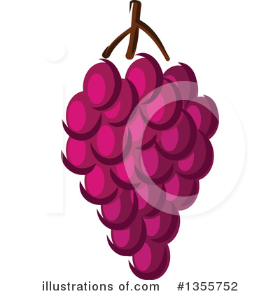 Royalty-Free (RF) Grapes Clipart Illustration by Vector Tradition SM - Stock Sample #1355752