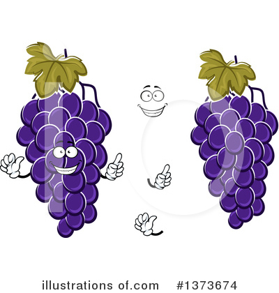 Royalty-Free (RF) Grapes Clipart Illustration by Vector Tradition SM - Stock Sample #1373674