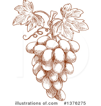 Royalty-Free (RF) Grapes Clipart Illustration by Vector Tradition SM - Stock Sample #1376275