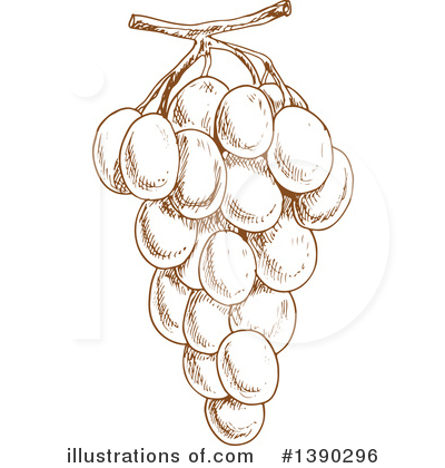 Royalty-Free (RF) Grapes Clipart Illustration by Vector Tradition SM - Stock Sample #1390296