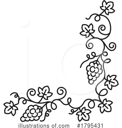 Grape Vine Clipart #1795431 by Vector Tradition SM