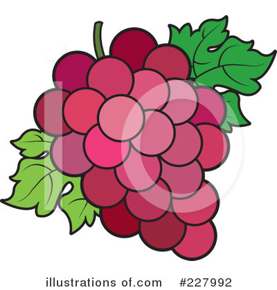 Royalty-Free (RF) Grapes Clipart Illustration by Lal Perera - Stock Sample #227992