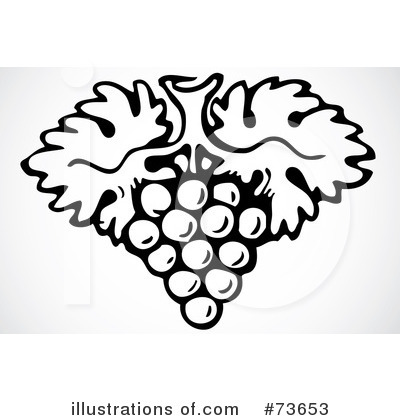Royalty-Free (RF) Grapes Clipart Illustration by BestVector - Stock Sample #73653