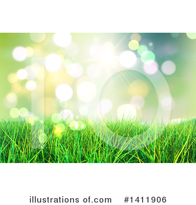 Royalty-Free (RF) Grass Clipart Illustration by KJ Pargeter - Stock Sample #1411906