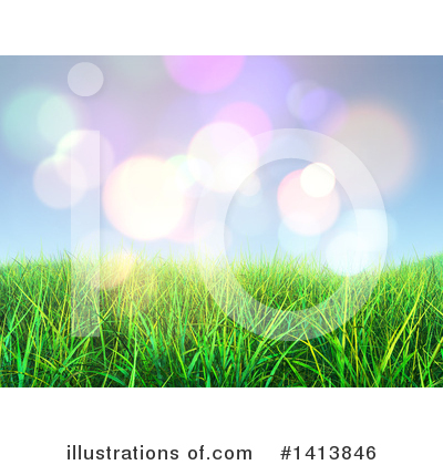 Royalty-Free (RF) Grass Clipart Illustration by KJ Pargeter - Stock Sample #1413846