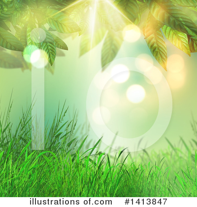 Royalty-Free (RF) Grass Clipart Illustration by KJ Pargeter - Stock Sample #1413847