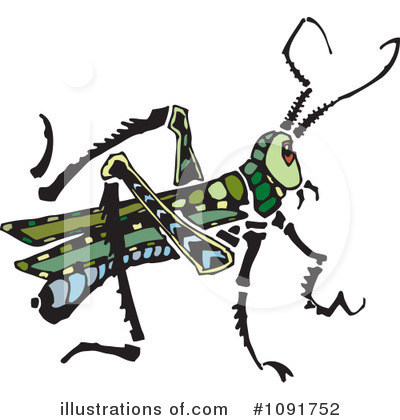 Grasshoppers Clipart #1091752 by Steve Klinkel