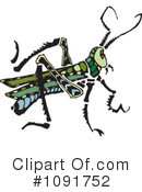 Grasshopper Clipart #1091752 by Steve Klinkel