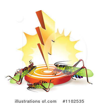 Royalty-Free (RF) Grasshoppers Clipart Illustration by merlinul - Stock Sample #1102535