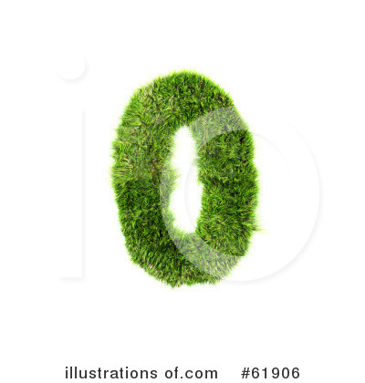 Royalty-Free (RF) Grassy Number Clipart Illustration by chrisroll - Stock Sample #61906