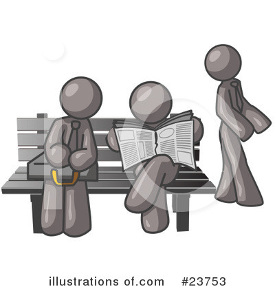 Royalty-Free (RF) Gray Collection Clipart Illustration by Leo Blanchette - Stock Sample #23753