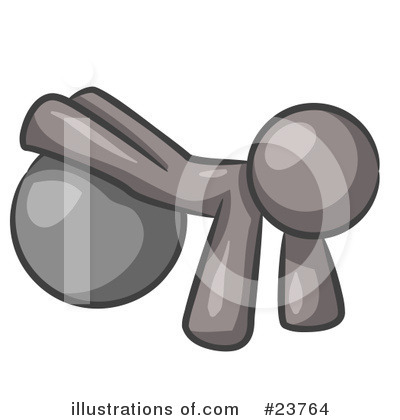 Royalty-Free (RF) Gray Collection Clipart Illustration by Leo Blanchette - Stock Sample #23764