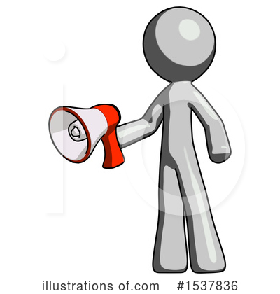 Royalty-Free (RF) Gray Design Mascot Clipart Illustration by Leo Blanchette - Stock Sample #1537836