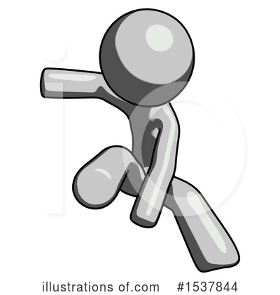 Royalty-Free (RF) Gray Design Mascot Clipart Illustration by Leo Blanchette - Stock Sample #1537844