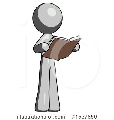 Royalty-Free (RF) Gray Design Mascot Clipart Illustration by Leo Blanchette - Stock Sample #1537850