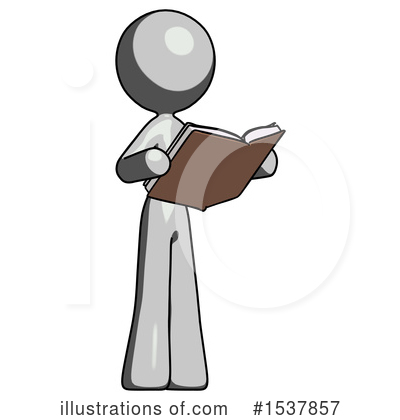 Royalty-Free (RF) Gray Design Mascot Clipart Illustration by Leo Blanchette - Stock Sample #1537857
