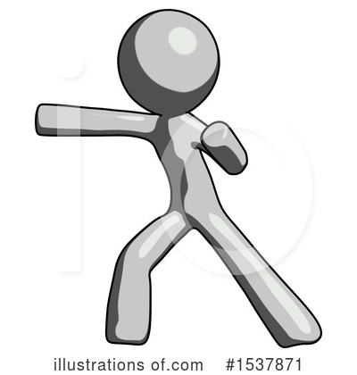 Royalty-Free (RF) Gray Design Mascot Clipart Illustration by Leo Blanchette - Stock Sample #1537871