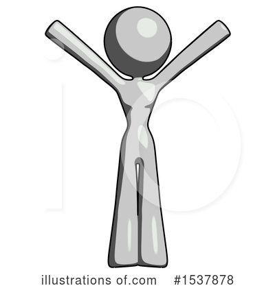 Royalty-Free (RF) Gray Design Mascot Clipart Illustration by Leo Blanchette - Stock Sample #1537878