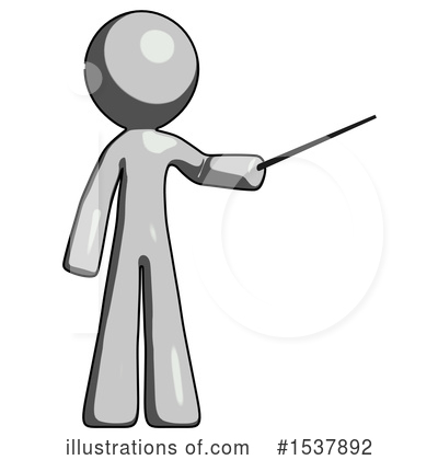 Royalty-Free (RF) Gray Design Mascot Clipart Illustration by Leo Blanchette - Stock Sample #1537892