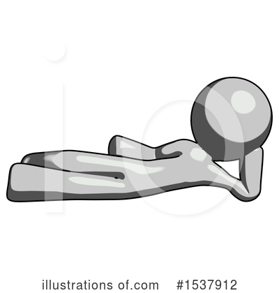 Royalty-Free (RF) Gray Design Mascot Clipart Illustration by Leo Blanchette - Stock Sample #1537912