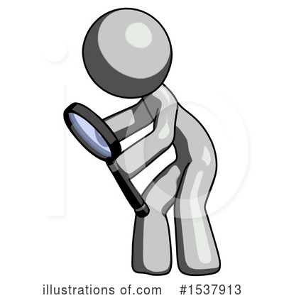 Royalty-Free (RF) Gray Design Mascot Clipart Illustration by Leo Blanchette - Stock Sample #1537913