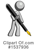 Gray Design Mascot Clipart #1537936 by Leo Blanchette