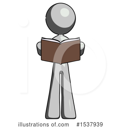 Royalty-Free (RF) Gray Design Mascot Clipart Illustration by Leo Blanchette - Stock Sample #1537939