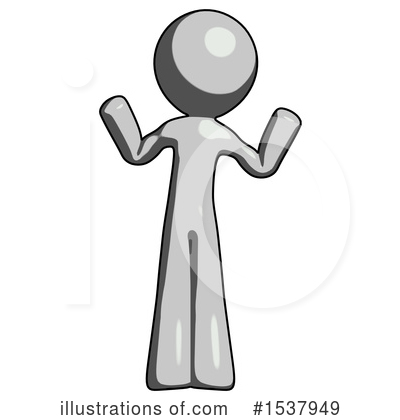 Royalty-Free (RF) Gray Design Mascot Clipart Illustration by Leo Blanchette - Stock Sample #1537949