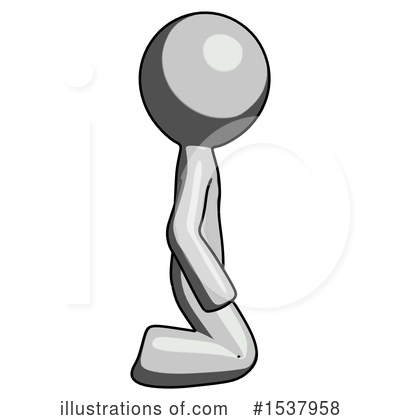 Royalty-Free (RF) Gray Design Mascot Clipart Illustration by Leo Blanchette - Stock Sample #1537958