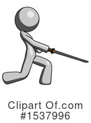 Gray Design Mascot Clipart #1537996 by Leo Blanchette