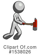 Gray Design Mascot Clipart #1538026 by Leo Blanchette