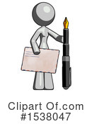 Gray Design Mascot Clipart #1538047 by Leo Blanchette
