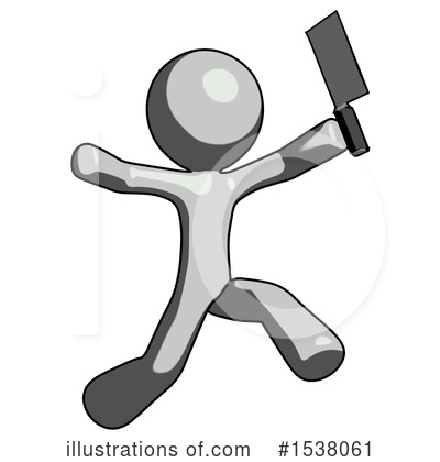 Royalty-Free (RF) Gray Design Mascot Clipart Illustration by Leo Blanchette - Stock Sample #1538061