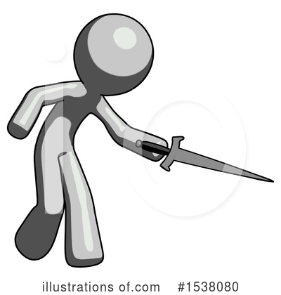 Royalty-Free (RF) Gray Design Mascot Clipart Illustration by Leo Blanchette - Stock Sample #1538080