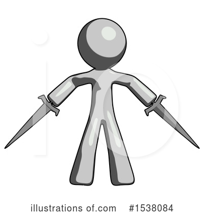 Royalty-Free (RF) Gray Design Mascot Clipart Illustration by Leo Blanchette - Stock Sample #1538084