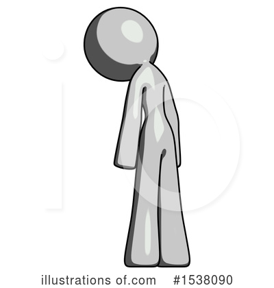 Royalty-Free (RF) Gray Design Mascot Clipart Illustration by Leo Blanchette - Stock Sample #1538090