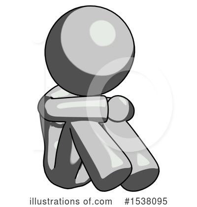 Royalty-Free (RF) Gray Design Mascot Clipart Illustration by Leo Blanchette - Stock Sample #1538095