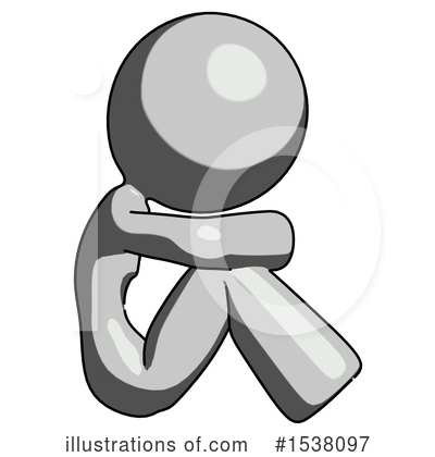 Royalty-Free (RF) Gray Design Mascot Clipart Illustration by Leo Blanchette - Stock Sample #1538097