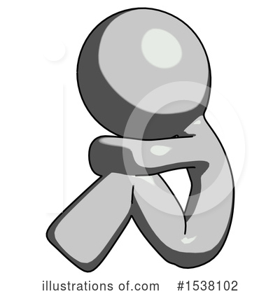 Royalty-Free (RF) Gray Design Mascot Clipart Illustration by Leo Blanchette - Stock Sample #1538102