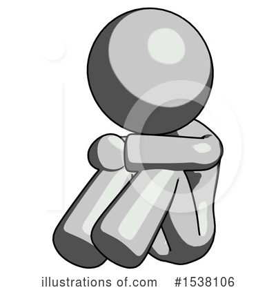 Royalty-Free (RF) Gray Design Mascot Clipart Illustration by Leo Blanchette - Stock Sample #1538106