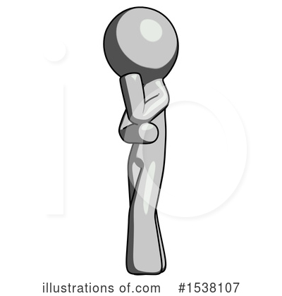 Royalty-Free (RF) Gray Design Mascot Clipart Illustration by Leo Blanchette - Stock Sample #1538107