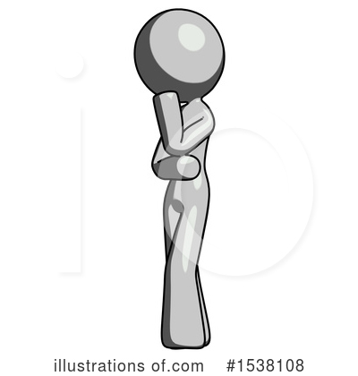 Royalty-Free (RF) Gray Design Mascot Clipart Illustration by Leo Blanchette - Stock Sample #1538108
