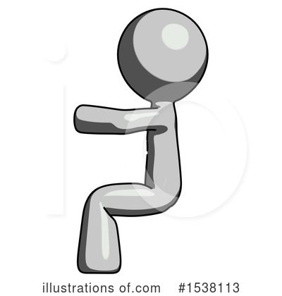 Royalty-Free (RF) Gray Design Mascot Clipart Illustration by Leo Blanchette - Stock Sample #1538113