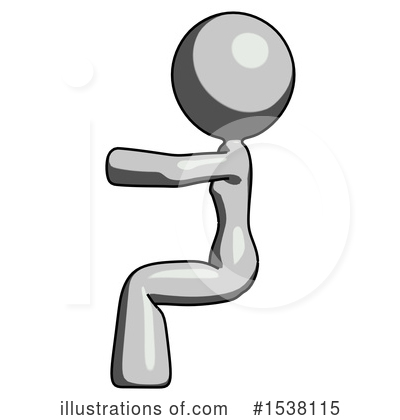 Royalty-Free (RF) Gray Design Mascot Clipart Illustration by Leo Blanchette - Stock Sample #1538115